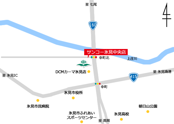 氷見中央店地図