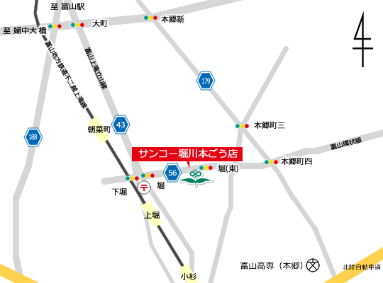 堀川本ごう店地図